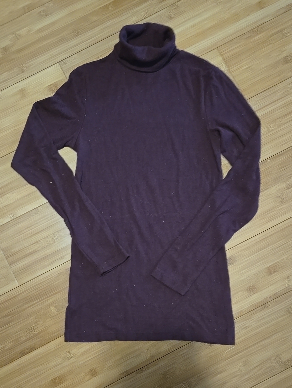 Splendid Deep Plum Turtleneck - L